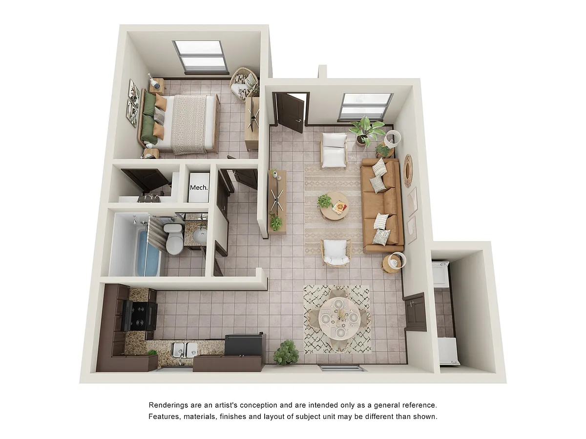 Floor plan 1 Bedroom