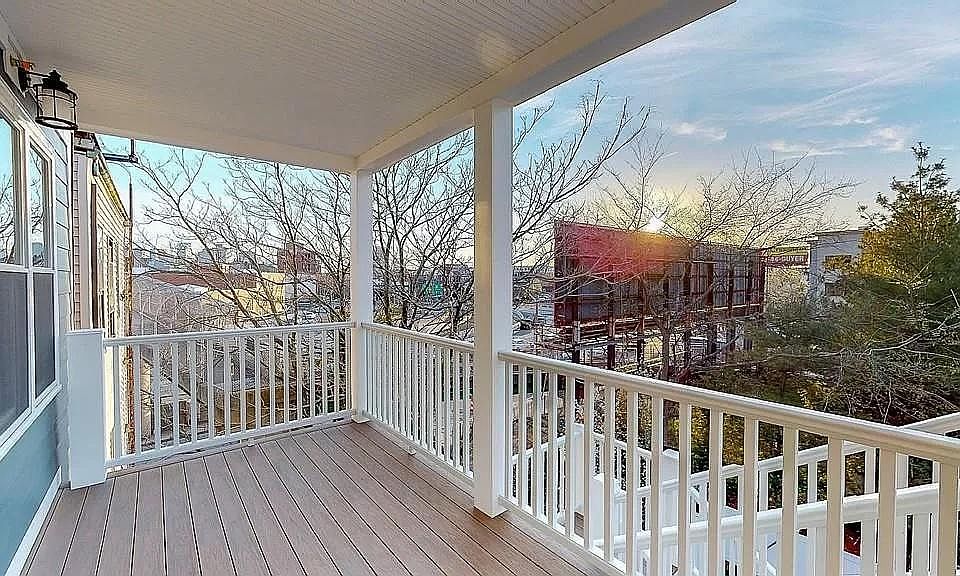 Massive private balcony with room for sitting area + more