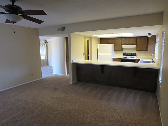Family room and kitchen