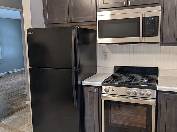 New Kitchen, Gas Stove, Refrigerator, Microwave