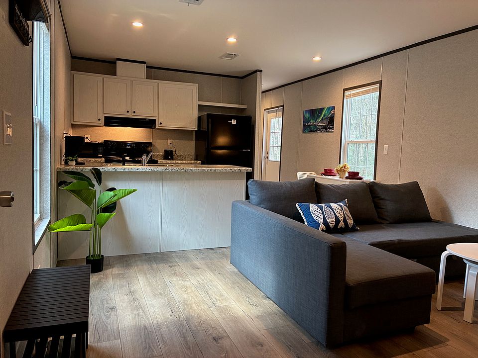 Kitchen and living room view