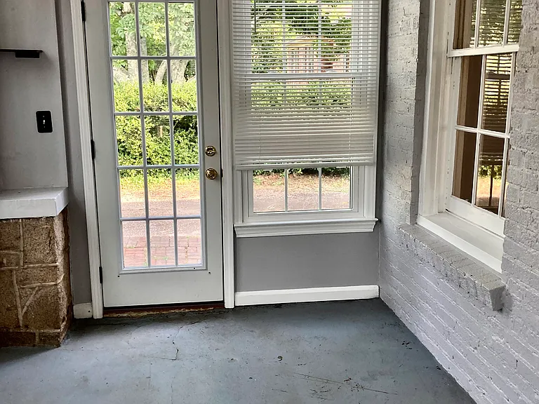Enclosed front porch