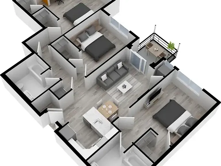 3 Bedroom Apartment | The Warrington Place 3 Bedroom Apartment | The Warrington Place