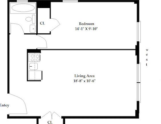 2nd image of 50 W 106th St APT 3A