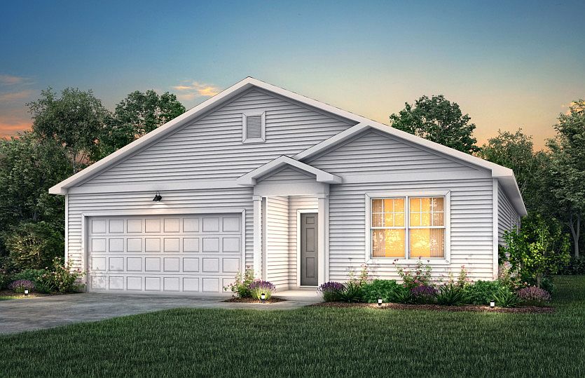 Ibis Exterior TD101 features siding, covered front door and 2 car garage