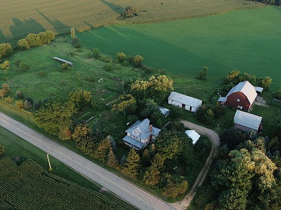 5.5 acre farmstead property includes a solar electric system, so first 10,000 kWhs of electricity is free per 1 year