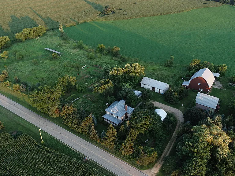 5.5 acre farmstead property includes a solar electric system, so first 10,000 kWhs of electricity is free per 1 year