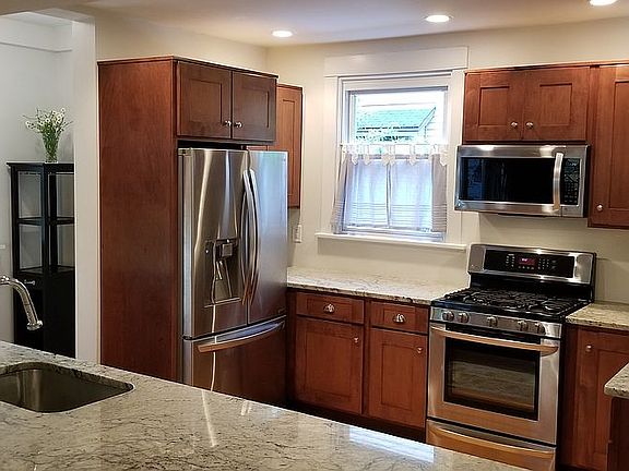 Custom maple cabinets. 