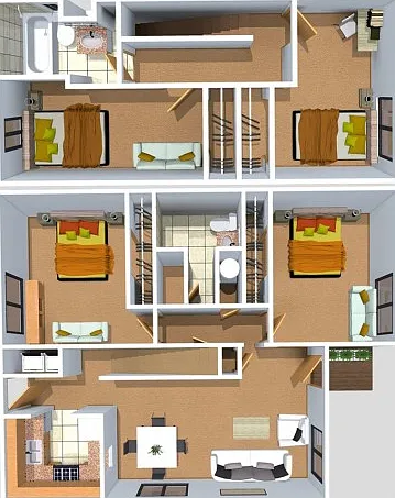 with full-size washer and dryer with full-size washer and dryer