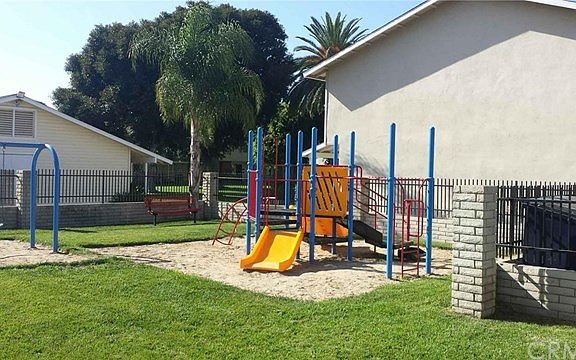 tot park with swings, completely gated...