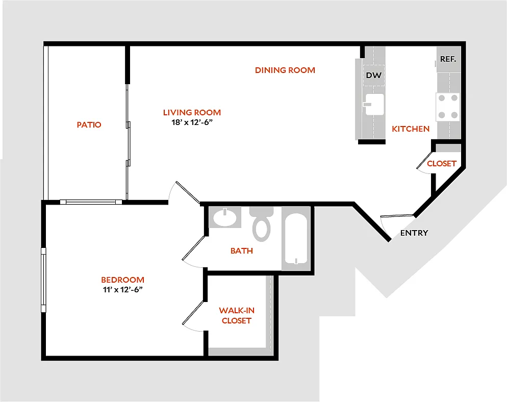 Floor plan Plan 1C