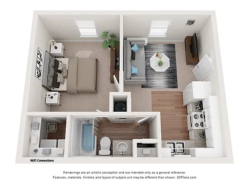Floor plan One Bedroom