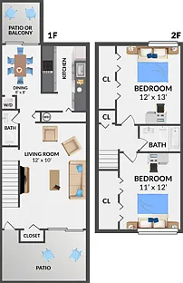 Two Bedroom Two Bedroom