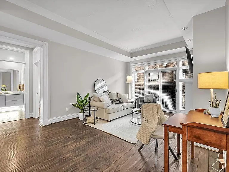Large windows allow for plenty of natural light