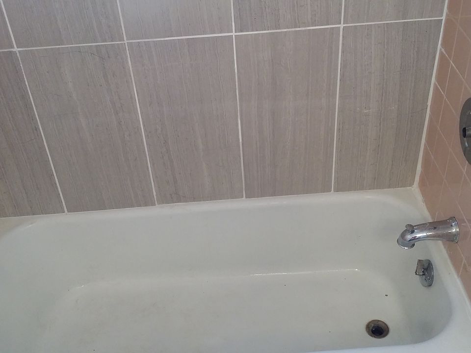 New tile in bathroom
