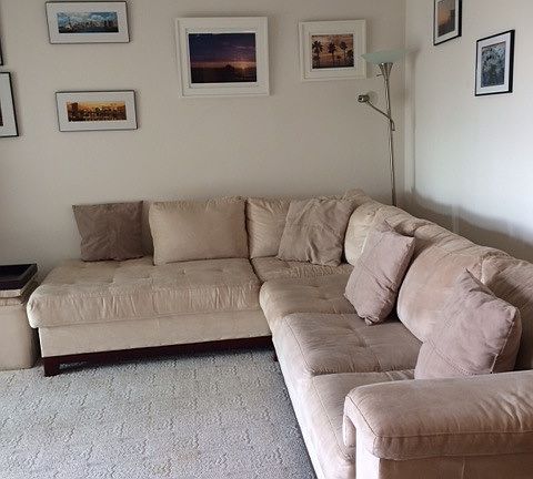 living room spacious and beachy