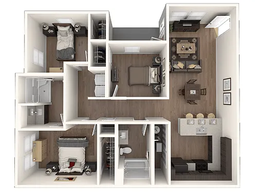 Floor plan 3 Bedroom
