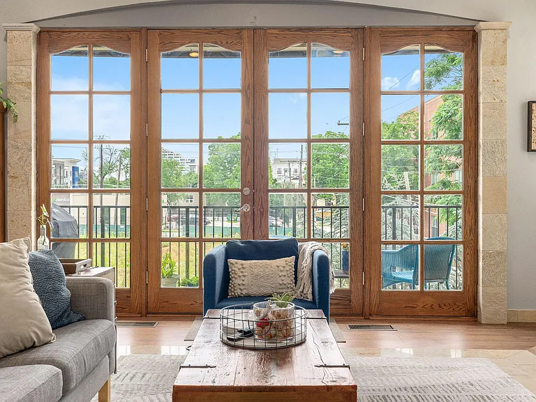 Living room French doors