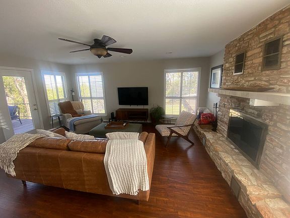 Charming living room with fireplace