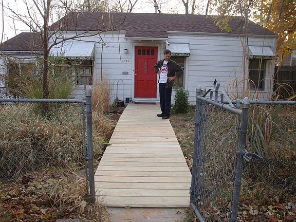 new roof and custom walkway
