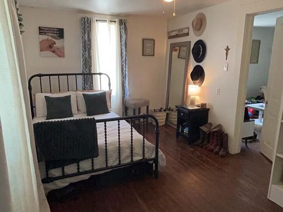 Shot of bedroom from closet