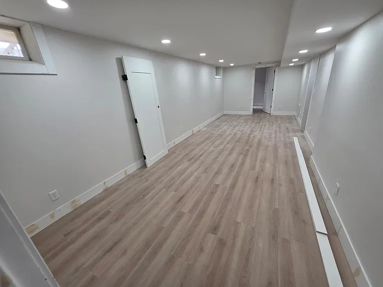 Lower-level family room.