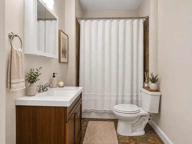 Bathroom staged