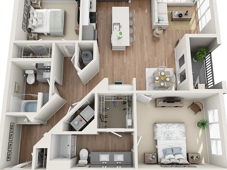 The Sawyer Providence Farm - B3 - 2 Beds - 2 Baths - 1268 Sq. ft.