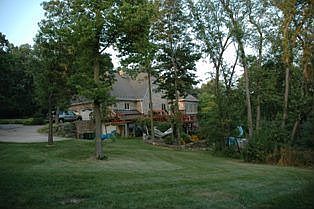 West side and back of house