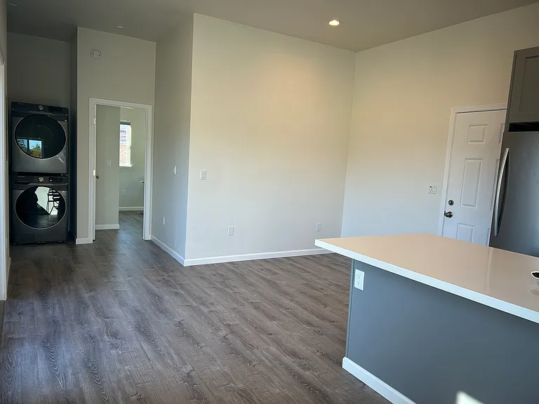 Open floor plan living room area