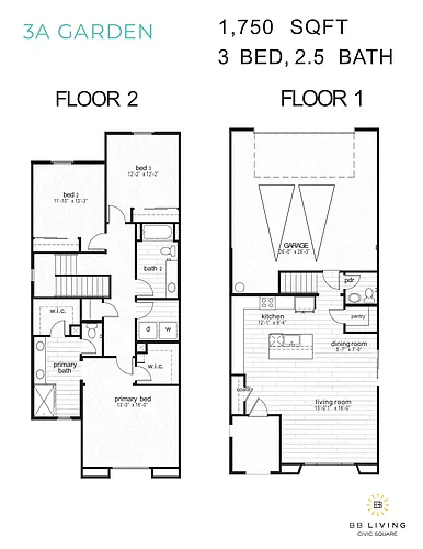 Floor plan 3A Garden