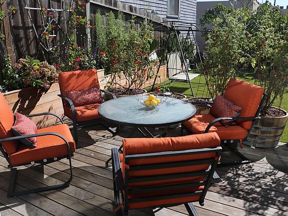 Back yard sitting area