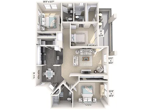 Floor plan C1-UF