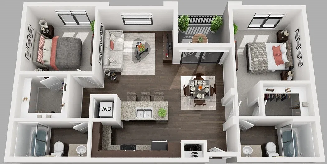 Floor plan 2X2