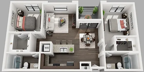 Floor plan 2X2