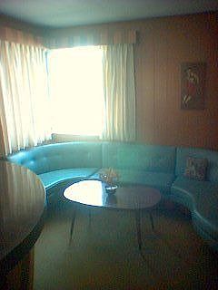 Wrap around couch in Bar Room