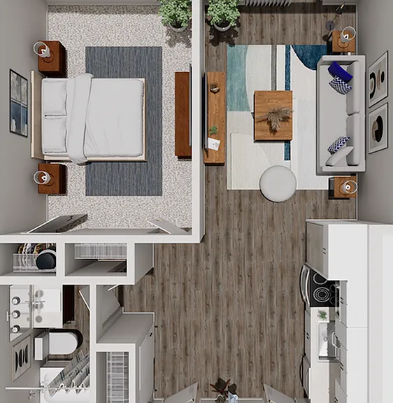 1 C Floor Plan. 1 Bedroom/1 Bath 1 C Floor Plan. 1 Bedroom/1 Bath