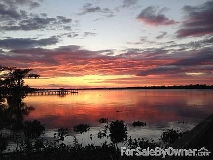 Sunset : This is a view of the October 11, 2013 sunset from about 1/3 of way down dock.