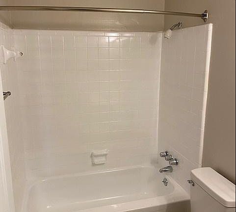 Bathroom freshly painted and tile shower redone