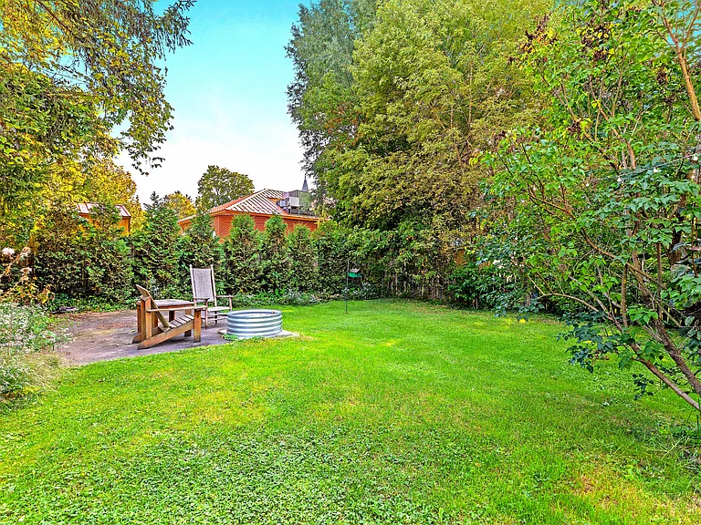 Lush back yard