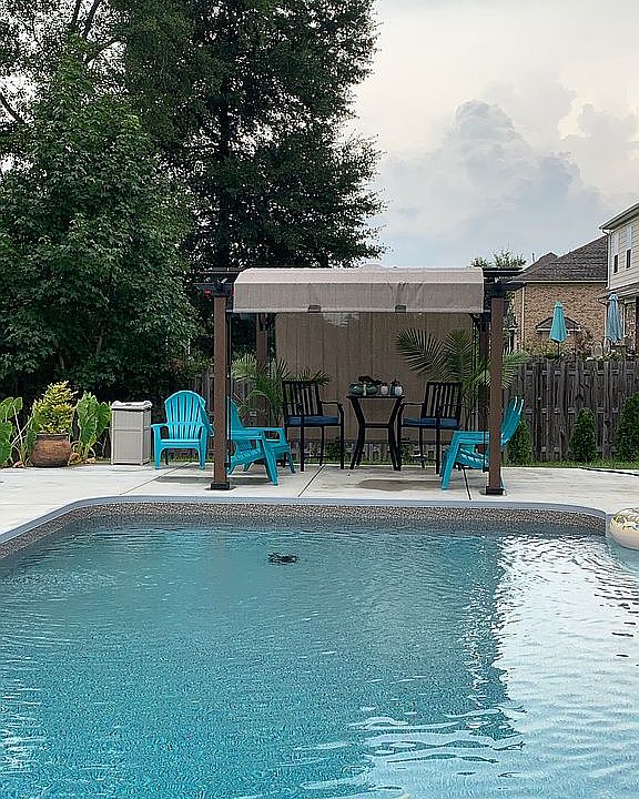 Backyard private pool