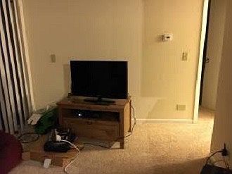 Naked living room