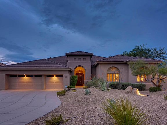 Front of home at twi-light