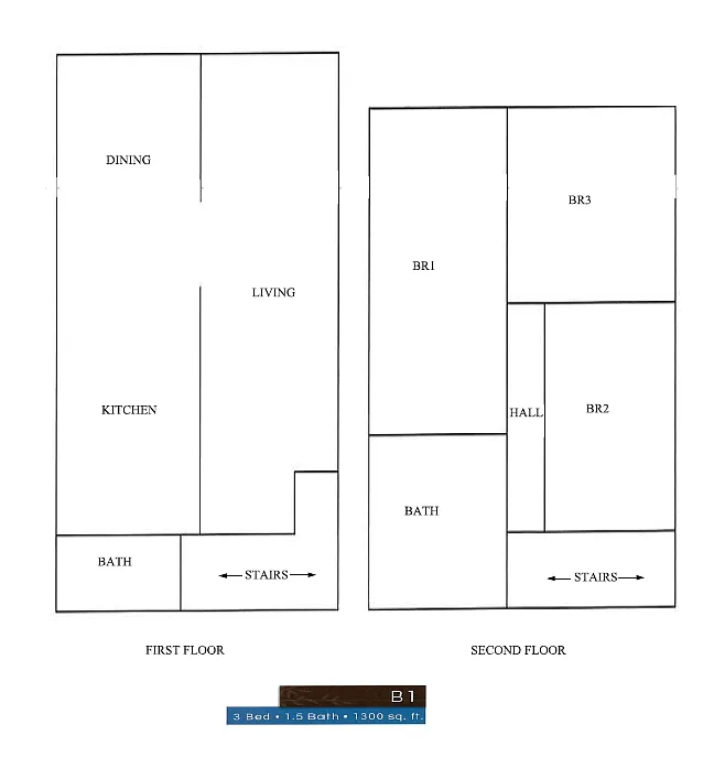 Floor plan Duplex - Two Story