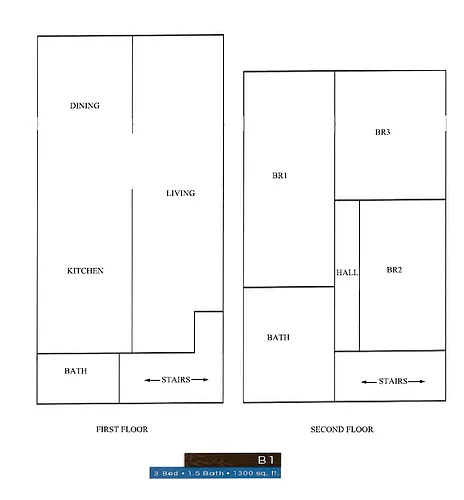 Floor plan Duplex - Two Story
