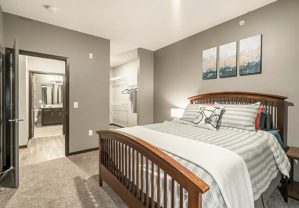 Our floor plans feature large walk-in closets.