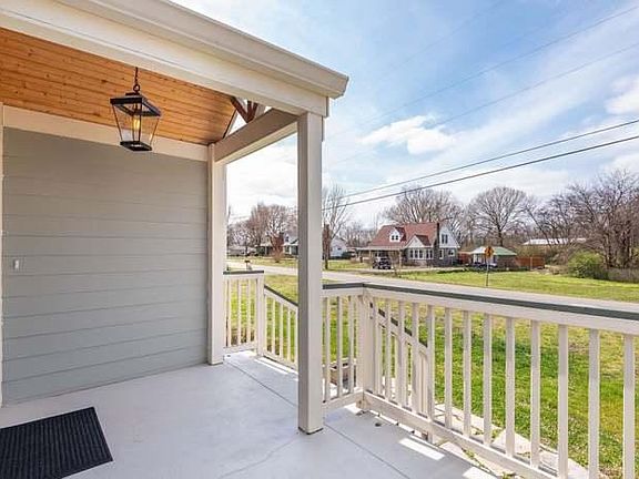 Front porch looking to quiet street