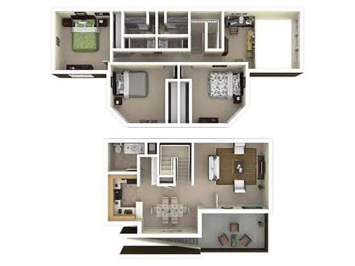 Floor plan Townhome 1