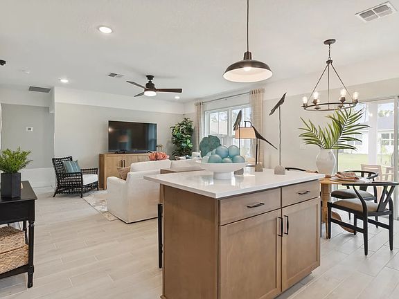 Island overlooking great room