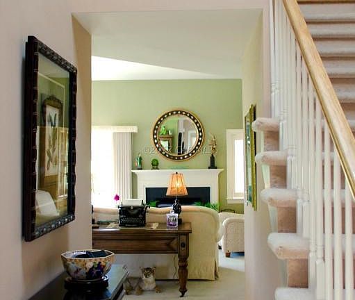 foyer with view of loft